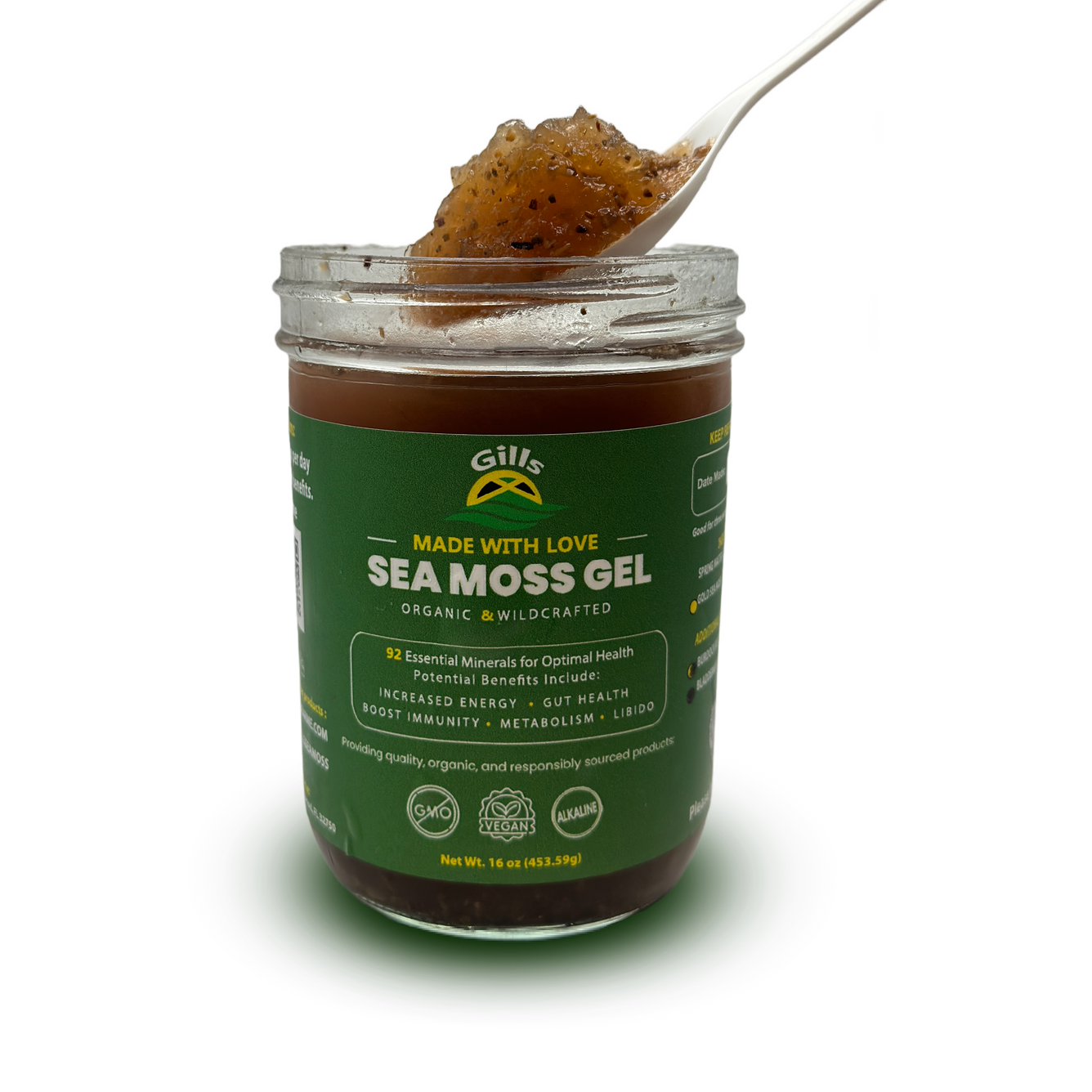 Gold Sea Moss Gel with herbal add-ins